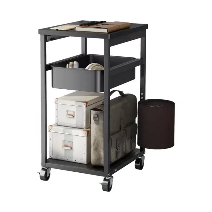 home living room and office space cart storage organizer with attachable dustbin in Dubai, sharjah, Abudhabi, UAE