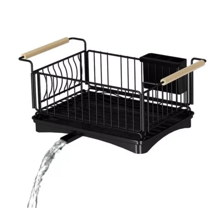 Kitchen dish rack with water drain pipe easy spacious storage for kitchen storage solutions in Dubai, uae