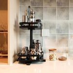 ROTATABLE KITCHEN SPICE RACK, MULTIFUNCTION 2 LAYER SQUARE SHAPE RACK, COUNTERTOP SPICE RACK