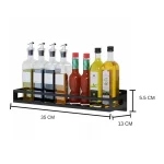 kitchen wall mount stainless steel spice rack