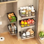wall mount fruit and vegetable basket with water drain tray, heavy duty storage in Dubai, uae
