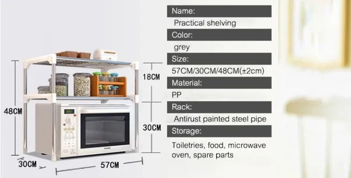 microwave oven organizer countertop organizer in dubai