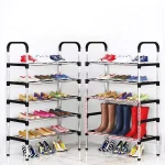 5 Tier shoe rack stainless steel shoe organizer