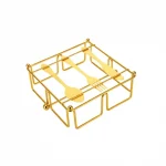 steel tissue organizer golden color home decorative tissue holder in sharjah