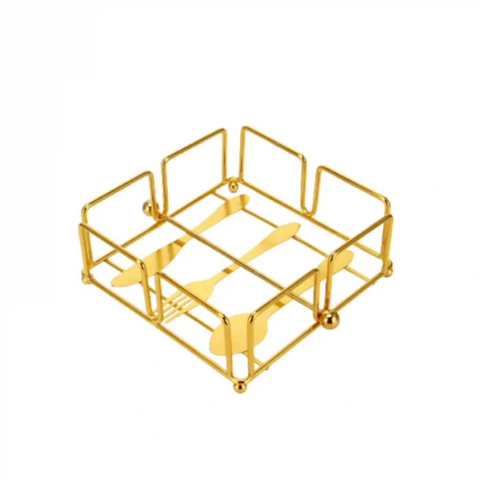 steel tissue organizer golden color home decorative tissue holder in ajman