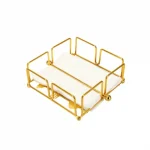 steel tissue organizer golden color home decorative tissue holder in dubai