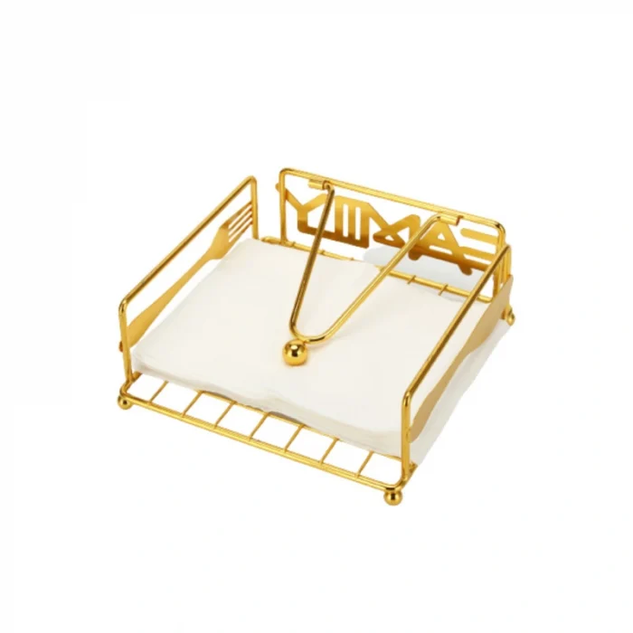 steel tissue holder golden color home decorative tissue holder in abudhabi