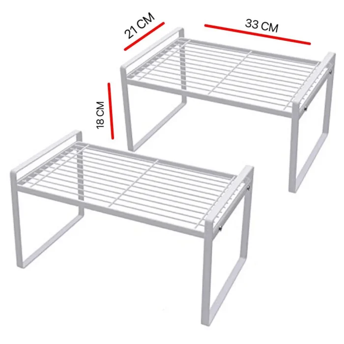 under cabinet rack white color countertop storage