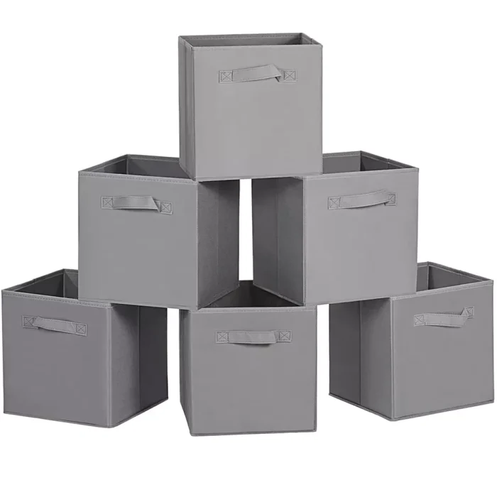 rack store Dubai non woven cubes grey color