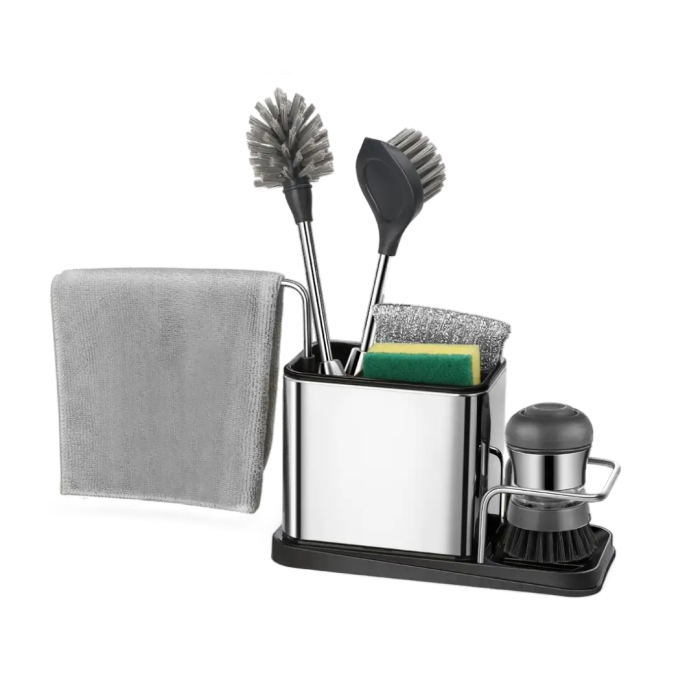 KITCHEN CLEANING BRUSH AND KITCHEN CLEANING TOOL ORGANIZER