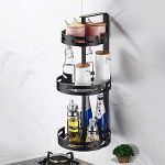 3 LAYER WALL MOUNT SPICE RACK, WALL MOUNT ROTATBALE SPICE RACK, KITCHEN SPICE RACK