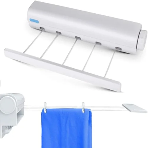 4 LINER RETRACTABLE CLOTHLINE, WALL MOUNT CLOTH DRYER, SMALL SPACE CLOTH DRYER