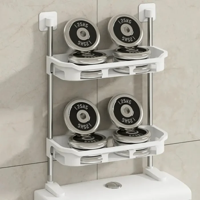 2 tier toilet tank top caddy, wall mounted organizer, bathroom organizer, space-saving bathroom storage, bathroom shelf organizer, toilet tank storage, bathroom essentials organizer, sleek bathroom organizer, modern bathroom storage, bathroom declutter solution, wall-mounted storage caddy, functional bathroom organizer, easy to install bathroom caddy, bathroom storage with two tiers, stylish bathroom storage, practical bathroom organizer.