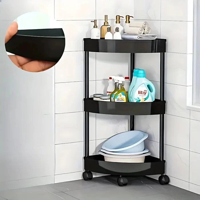 Corner Storage Rack, 3-Tier Storage Stand, Rotatable Wheels Storage, Bathroom Storage Organizer, Kitchen Corner Organizer, Plastic Storage Rack, Space-saving Corner Shelf, Rust-resistant Storage Rack, Multifunctional Storage Stand, Compact Storage Unit, Modern Corner Shelf, Home Storage Solution, Organizing Rack with Wheels, Versatile Storage Rack, Durable Plastic Organizer, Storage Rack for Bathroom, Corner Stand with Wheels, Sleek Storage Rack, Small Space Organizer, Mobile Storage Stand.