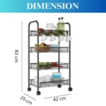 4 Tier Rolling Cart, Rolling Utility Cart for Kitchen, Multifunctional Storage Stand, Metal Storage Trolley with Wheels, Kitchen & Bathroom Organizer, Durable Metal Mesh Cart, Lockable Rolling Cart, Spacious Storage Organizer, Easy Assembly Utility Cart, Modern Black Storage Cart, Home & Office Storage Solution, Portable Storage Rack with Wheels, Compact Kitchen Storage Cart, Multi-Tier Storage Stand UAE, Affordable Kitchen Organizer Rackstore.ae