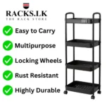 Here are the keywords with commas for easy copy-pasting: 4-tier utility cart, rolling storage trolley, multifunctional storage cart, kitchen storage trolley, office storage cart, bathroom organizer cart, space-saving storage cart, plastic storage cart with wheels, rolling utility cart with handle, multi-functional storage solution, office supplies organizer cart, kitchen organizer on wheels, mobile storage trolley, storage cart with 4 shelves, home storage cart, compact storage cart for small spaces, rolling cart for living room, durable storage cart with wheels, multi-purpose utility cart, organizer trolley for home use, storage trolley for office or kitchen.