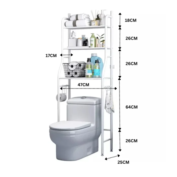 bathroom toilet rack UAE, 3-layer bathroom organizer Dubai, over-the-toilet rack Abu Dhabi, bathroom storage rack UAE, space-saving bathroom organizer UAE, durable toilet rack Dubai, bathroom shelves organizer UAE, over toilet storage rack Sharjah, premium bathroom storage UAE, multipurpose bathroom rack Dubai, metal bathroom organizer UAE, affordable bathroom shelves UAE, compact toilet storage rack UAE, bathroom storage solutions UAE, best toilet rack UAE, rackstore.ae bathroom rack, stylish bathroom rack UAE, bathroom rack for small spaces UAE.