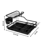 Aluminum dish drying rack UAE, Dish rack with utensils holder UAE, Dish drying rack with water drain tray Dubai, Aluminum kitchen dish rack Abu Dhabi, Dish rack with mug holder Sharjah, Dish drying rack for kitchen UAE, Rust-resistant dish rack Dubai, Modern dish drying rack UAE, Water drain tray dish rack in UAE, Sleek dish drying rack in Dubai, Aluminum dish rack Sharjah, Best dish rack for kitchen UAE, Durable dish rack with utensil holder UAE, Dish drainer with tray in UAE, Kitchen storage rack UAE, High-quality dish rack Dubai, Dish rack organizer UAE, Countertop dish rack UAE