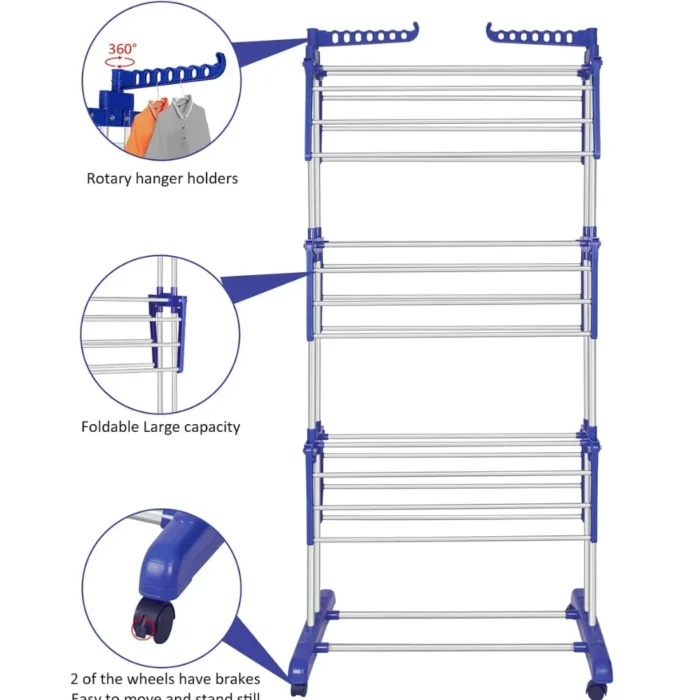 cloth drying rack, clothes drying rack, indoor drying rack, outdoor drying rack, multi-layer drying rack, folding clothes rack, space-saving drying rack, durable laundry rack, sturdy clothes rack, corrosion-resistant drying rack, energy-efficient drying solution, versatile laundry rack, compact drying rack, heavy-duty drying rack, laundry drying stand, rackstore.ae drying rack, best clothes drying rack in UAE, premium cloth drying rack, eco-friendly drying rack, laundry organizer.