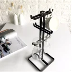 COFFEE CUP HOLDER, COUNTERTOP 6 PCS STEEL TEA CUP HOLDER, GLASS HOLDER FOR KITCHEN