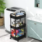 3-Tier Utility Rolling Cart, Multifunctional Rolling Storage Trolley, Slim Storage Cart, Black Rolling Cart, Mobile Storage Trolley, Space-Saving Storage Cart, Kitchen Storage Cart UAE, Office Utility Cart, Bathroom Organizer Trolley, Durable Metal Rolling Cart, Multi-Purpose Storage Rack, Portable Trolley with Wheels, Rackstore.ae Storage Solutions, Compact Rolling Organizer, Home and Office Storage Cart, Heavy-Duty Utility Cart, Versatile Storage Rack, Affordable Trolley in UAE.