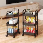 3-Tier Utility Rolling Cart, Multifunctional Rolling Storage Trolley, Slim Storage Cart, Black Rolling Cart, Mobile Storage Trolley, Space-Saving Storage Cart, Kitchen Storage Cart UAE, Office Utility Cart, Bathroom Organizer Trolley, Durable Metal Rolling Cart, Multi-Purpose Storage Rack, Portable Trolley with Wheels, Rackstore.ae Storage Solutions, Compact Rolling Organizer, Home and Office Storage Cart, Heavy-Duty Utility Cart, Versatile Storage Rack, Affordable Trolley in UAE.