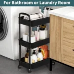 3-Tier Utility Rolling Cart, Multifunctional Rolling Storage Trolley, Slim Storage Cart, Black Rolling Cart, Mobile Storage Trolley, Space-Saving Storage Cart, Kitchen Storage Cart UAE, Office Utility Cart, Bathroom Organizer Trolley, Durable Metal Rolling Cart, Multi-Purpose Storage Rack, Portable Trolley with Wheels, Rackstore.ae Storage Solutions, Compact Rolling Organizer, Home and Office Storage Cart, Heavy-Duty Utility Cart, Versatile Storage Rack, Affordable Trolley in UAE.