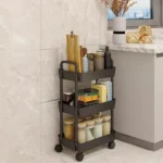 3-Tier Utility Rolling Cart, Multifunctional Rolling Storage Trolley, Slim Storage Cart, Black Rolling Cart, Mobile Storage Trolley, Space-Saving Storage Cart, Kitchen Storage Cart UAE, Office Utility Cart, Bathroom Organizer Trolley, Durable Metal Rolling Cart, Multi-Purpose Storage Rack, Portable Trolley with Wheels, Rackstore.ae Storage Solutions, Compact Rolling Organizer, Home and Office Storage Cart, Heavy-Duty Utility Cart, Versatile Storage Rack, Affordable Trolley in UAE.