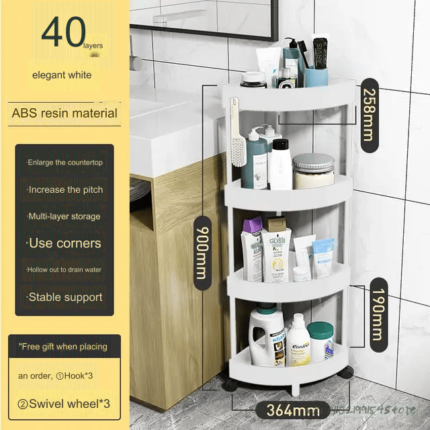 4-Tier Corner Storage Cart, Rotatable Utility Trolley, Kitchen Storage Rack in Dubai, Living Room Organizer in UAE, Space-Saving Corner Shelf, Multi-Purpose Rolling Cart, 360 Degree Rotating Shelf, Plastic Storage Trolley, Home Organization Rack, Mobile Storage Cart, Compact Storage Solution, Affordable Storage Cart in UAE, Delivery All Over UAE Including Sharjah, Abu Dhabi, and Ajman.