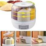 15kg cereal dispenser, rotating cereal container, airtight food container, dry food storage, cereal storage, kitchen organization Dubai, cereal dispenser Dubai