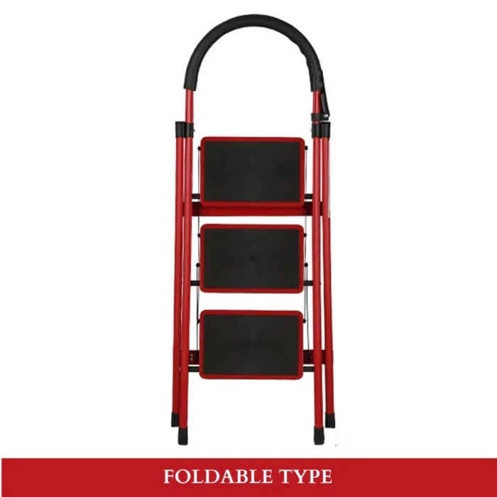 3 layer multifunctional ladder, step ladder in UAE, safety ladder with handle, non-slip step ladder, foldable step ladder Dubai, multipurpose ladder UAE, household ladder with safety rail, black step ladder for home, ladder for home use in Dubai, best step ladder rackstore.ae, metal step ladder UAE, kitchen step ladder, indoor use ladder, compact ladder with handrail, durable steel step ladder , 3 Layer Multifunctional Ladder