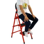 3 layer multifunctional ladder, step ladder in UAE, safety ladder with handle, non-slip step ladder, foldable step ladder Dubai, multipurpose ladder UAE, household ladder with safety rail, black step ladder for home, ladder for home use in Dubai, best step ladder rackstore.ae, metal step ladder UAE, kitchen step ladder, indoor use ladder, compact ladder with handrail, durable steel step ladder , 3 Layer Multifunctional Ladder