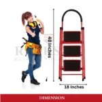 3 layer multifunctional ladder, step ladder in UAE, safety ladder with handle, non-slip step ladder, foldable step ladder Dubai, multipurpose ladder UAE, household ladder with safety rail, black step ladder for home, ladder for home use in Dubai, best step ladder rackstore.ae, metal step ladder UAE, kitchen step ladder, indoor use ladder, compact ladder with handrail, durable steel step ladder , 3 Layer Multifunctional Ladder
