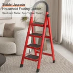 4 step ladder in UAE , 4 step ladder in UAE, foldable step ladder Dubai, non-slip step ladder UAE, household ladder with handle, steel ladder for home use, multipurpose step ladder, durable black step ladder, indoor safety ladder, DIY ladder UAE, rackstore.ae ladder