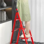 4 step ladder in UAE , 4 step ladder in UAE, foldable step ladder Dubai, non-slip step ladder UAE, household ladder with handle, steel ladder for home use, multipurpose step ladder, durable black step ladder, indoor safety ladder, DIY ladder UAE, rackstore.ae ladder