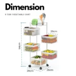 5-layer-white-multi-purpose-rotating-storage-cart