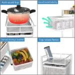 5-layer-white-multi-purpose-rotating-storage-cart