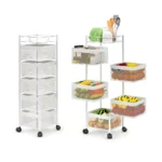 5-layer-white-multi-purpose-rotating-storage-cart