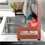 double layer dish rack, over sink dish rack UAE, dish drying rack Dubai, kitchen dish rack 85cm, kitchen organizer rack UAE, over sink dish drainer, thick frame dish rack, carbon steel kitchen rack, black over sink dish rack, kitchen sink top dish rack, dish rack with compartments, multifunctional dish drying rack, rackstore.ae kitchen rack, kitchen storage organizer UAE