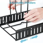 8 Tier Pot and Pan Kitchen Organizer, adjustable pot rack, cookware organizer rack, pot and pan holder, kitchen storage rack, non-slip pan organizer, lid holder rack, pot stand for kitchen