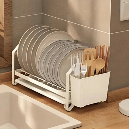 kitchen plate rack, under cabinet plate organizer, countertop plate rack, spoon holder kitchen, carbon steel dish rack, white plate rack, plate rack for kitchen storage, kitchen space saver organizer