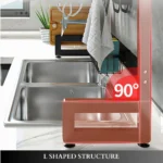 sink top dish drying rack in UAE, 85cm over-sink dish rack, black kitchen dish drying organizer